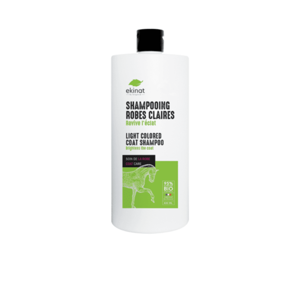shampooing chevaux robes claires ekinat