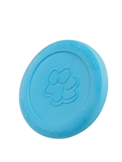 Frisbee bleu pour chien Zisc