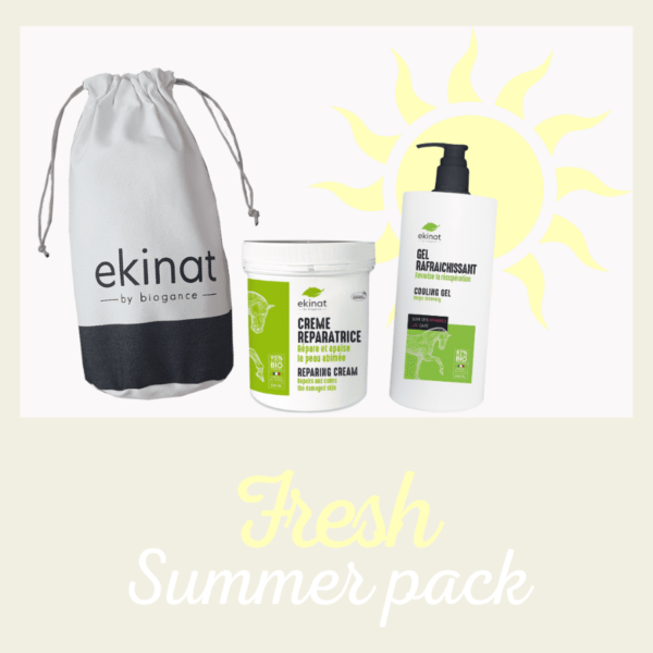 Summer pack 1 : pochon - gel rafraîchissant - crème réparatrice