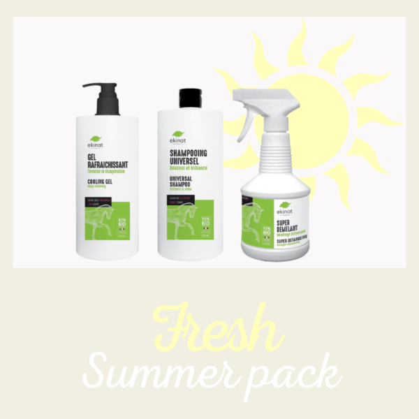 Summer pack 11 : gel rafraîchissant - shampooing universel - super démêlant