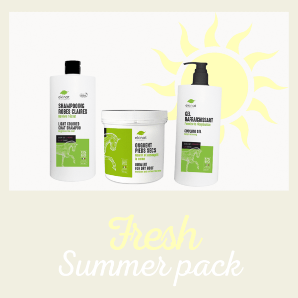 Summer pack 7 : shampooing robes claires - onguent pieds secs - gel rafraîchissant