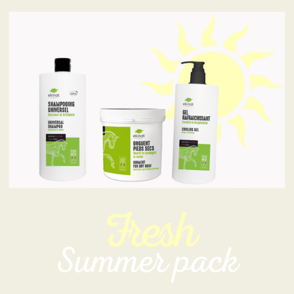 Summer pack 8 : gel rafraîchissant - shampooing universel - onguent pieds secs